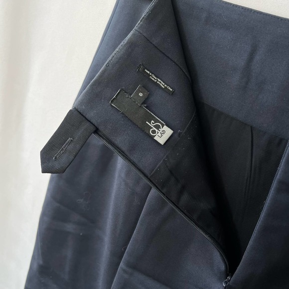 Vintage DS Lab Navy Blue Pencil Skirt Size 6 - Picture 5 of 9